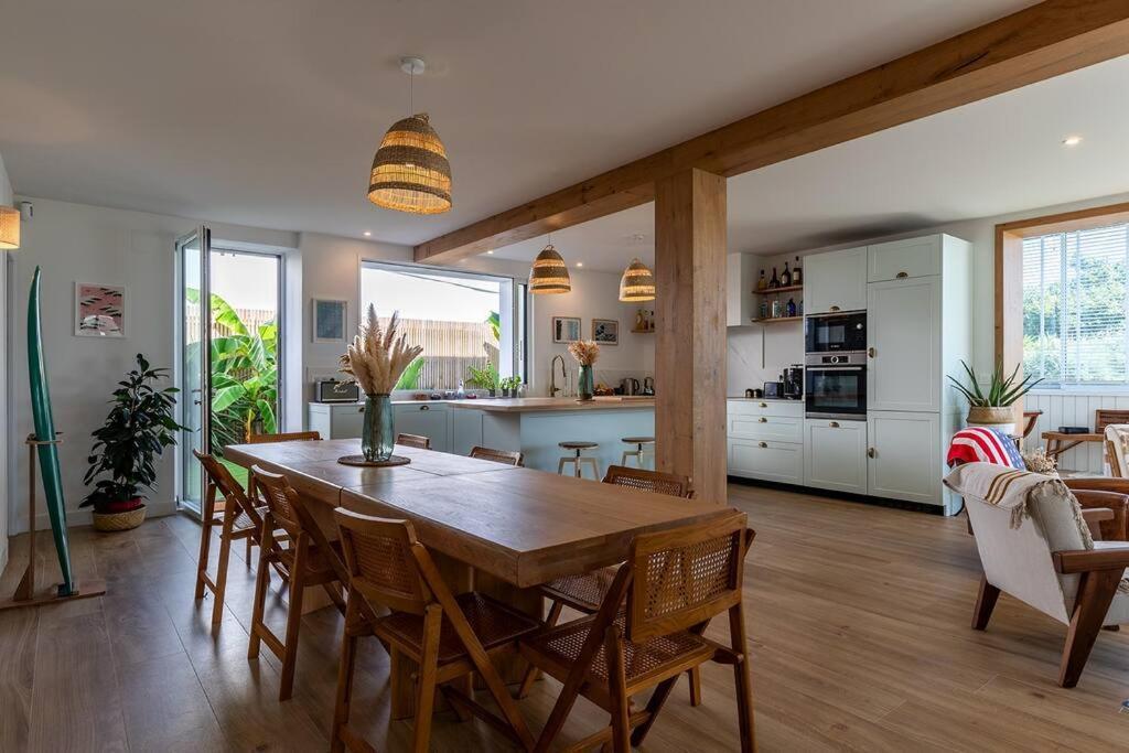 Beautiful Beach House In Front Of The Ocean Biarriz Exterior foto
